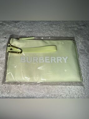 Burberry Men’s Pale Yellow green Wrist Pouch